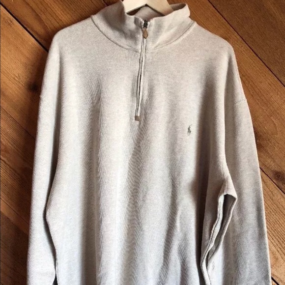Polo Ralph Lauren Other - POLO Ralph Lauren 2XLT Tall Pullover 1/2 Zip Tan